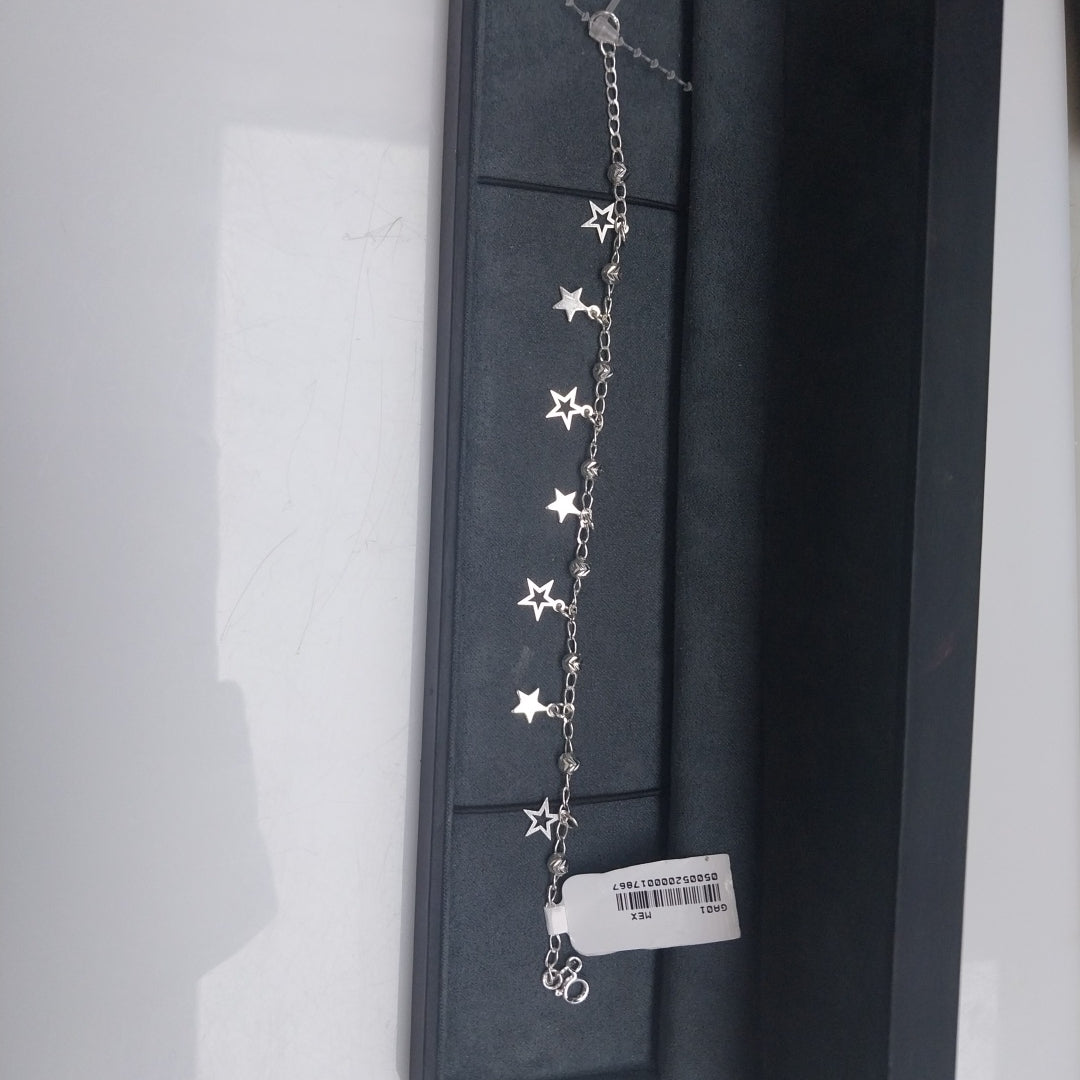 PULSERA TEJIDO ESPECIAL PLATA .925 18 CM 3.1 GR (NUEVO)