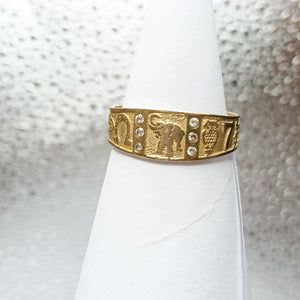 ANILLO ORO 10 K 3.7 GRMS (SEMINUEVO)