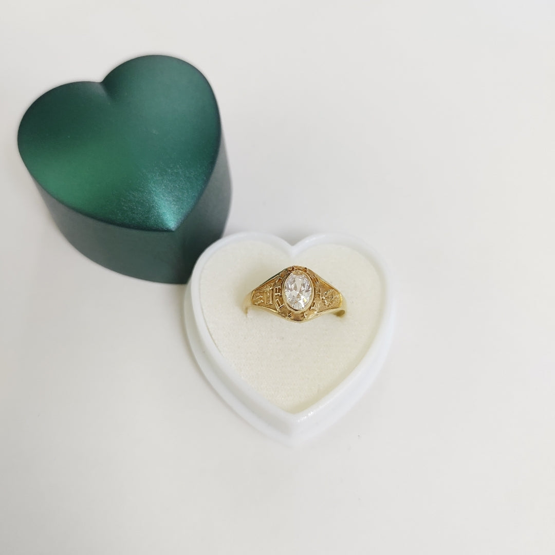 ANILLO DE GRADUACIÓN ORO 8 K 2 GRMS (SEMINUEVO)