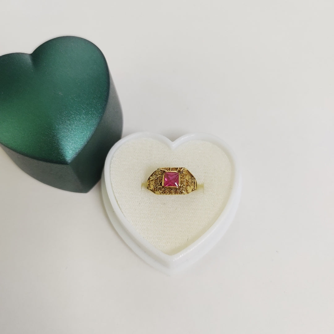 ANILLO DE GRADUACIÓN ORO 8 K 1.4 GRMS (SEMINUEVO)
