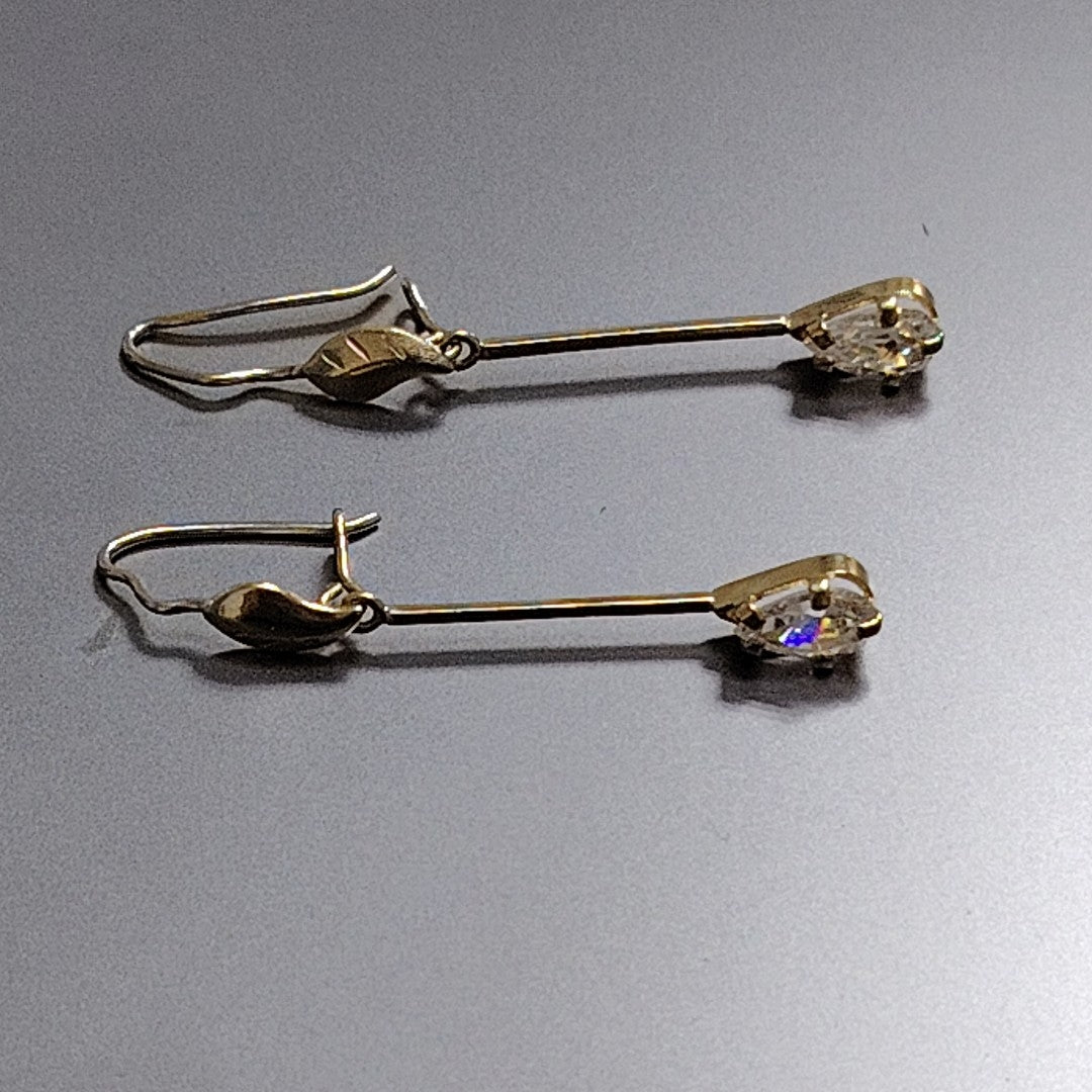 ARETES PAR ORO 14 K 2,80 GRMS (SEMINUEVO)