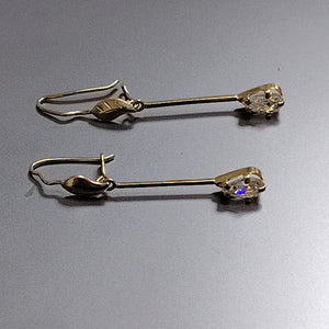 ARETES PAR ORO 14 K 2,80 GRMS (SEMINUEVO)