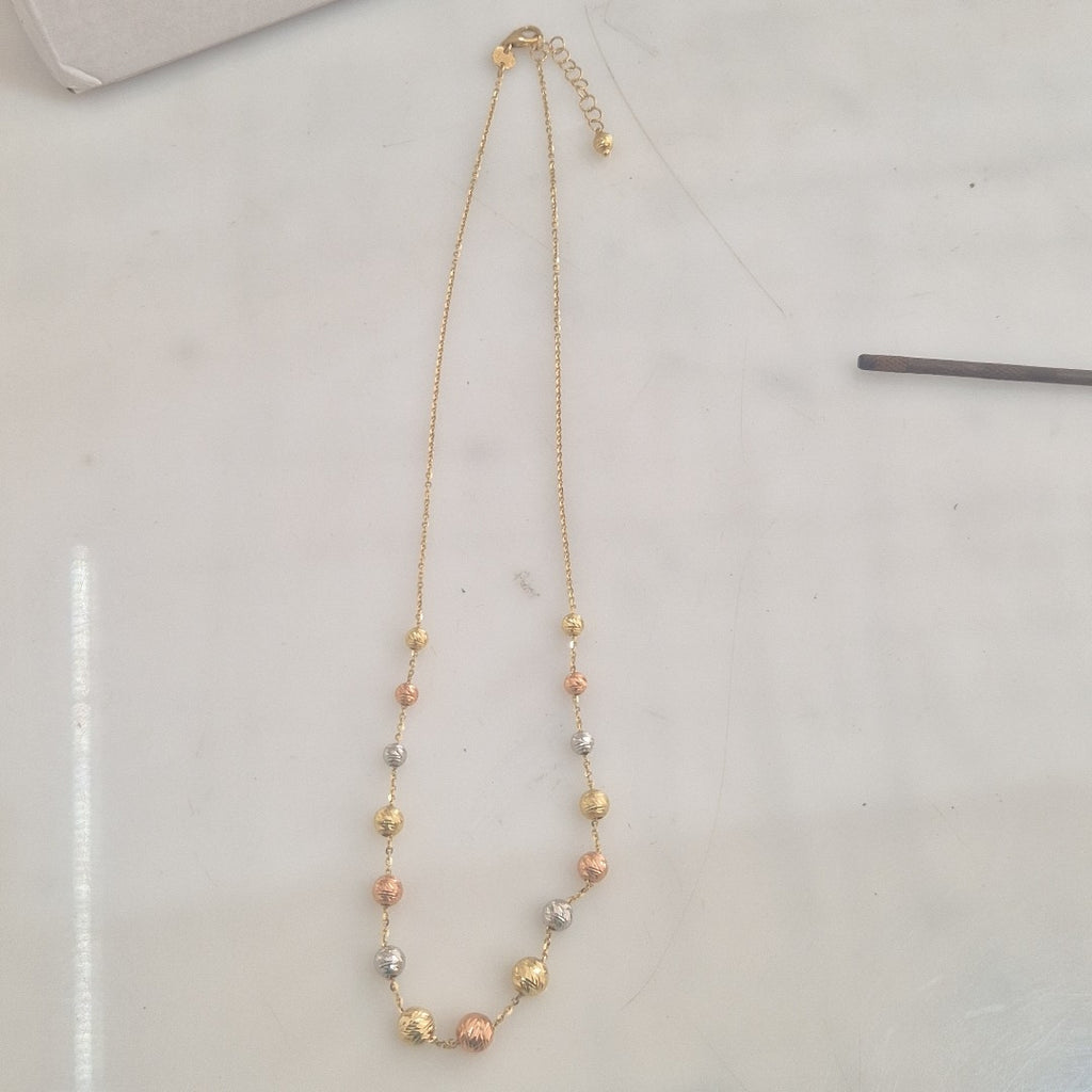 COLLAR ORO, ORO COMBINADO 14 K 3.4 GRMS (SEMINUEVO)