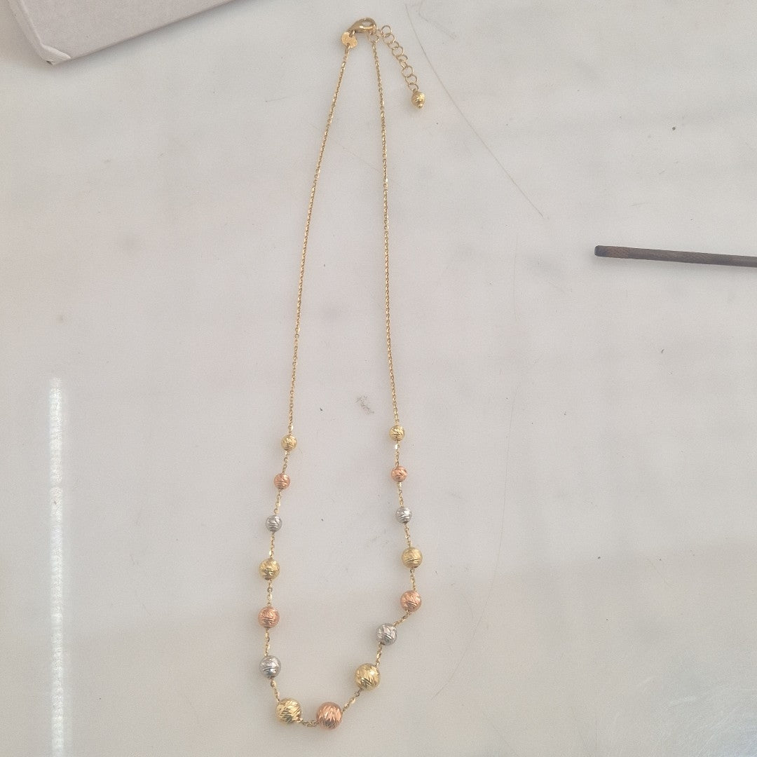 COLLAR ORO, ORO COMBINADO 14 K 3.4 GRMS (SEMINUEVO)