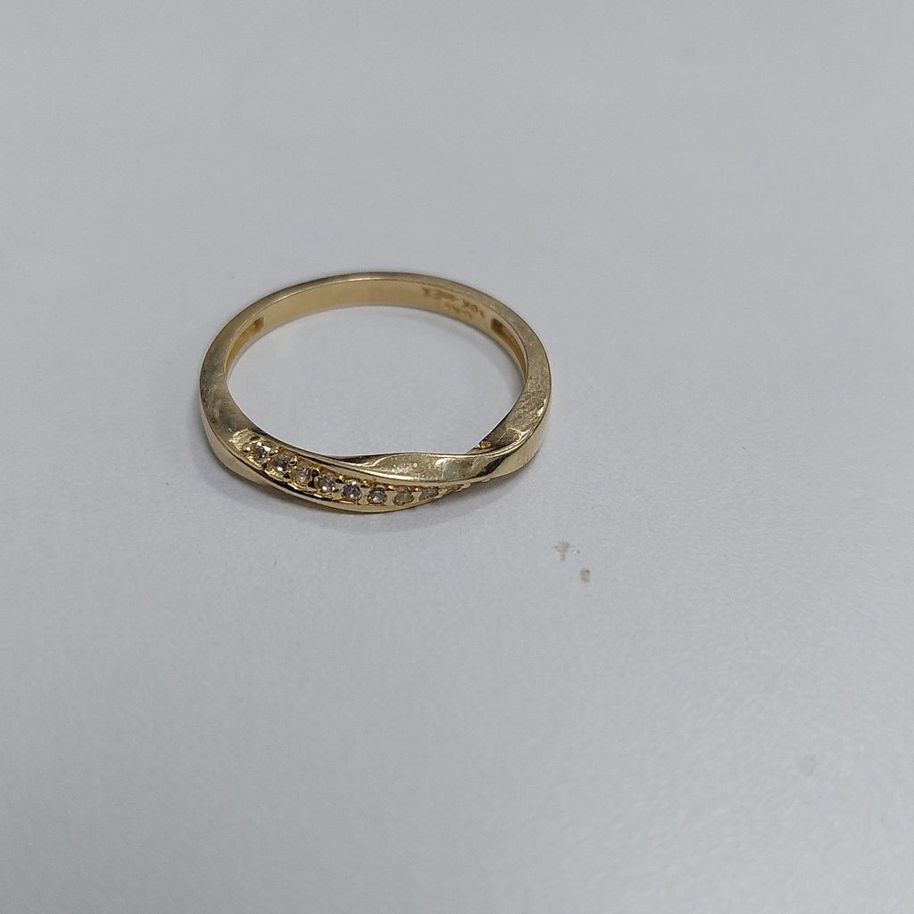 ANILLOS C/CIRCONIA ORO 10K TALLA 8 1.8 GR (NUEVO)