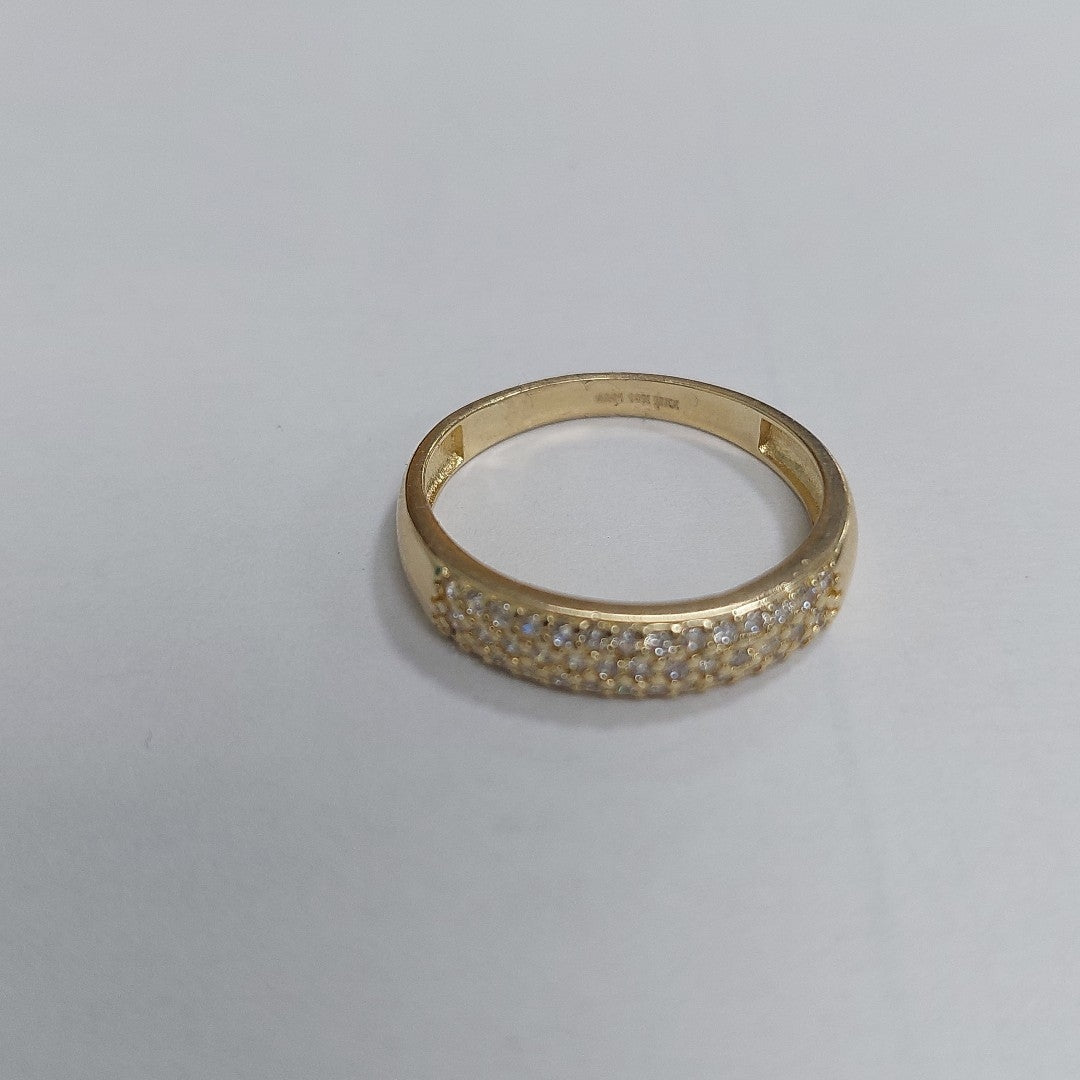 ANILLOS C/CIRCONIA ORO 10K TALLA 9 2.2 GR (NUEVO)