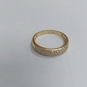 ANILLOS C/CIRCONIA ORO 10K TALLA 9 2.2 GR (NUEVO)