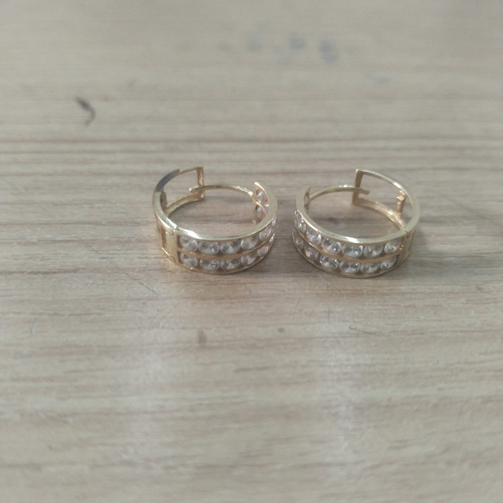 ARRACADAS PAR ORO 14 K 2.2 GRMS (SEMINUEVO)