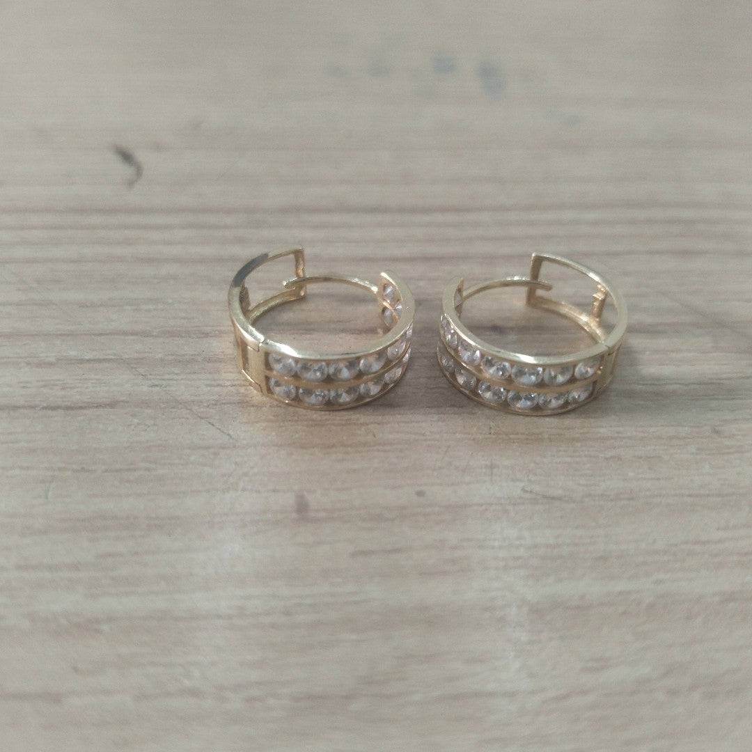 ARRACADAS PAR ORO 14 K 2.2 GRMS (SEMINUEVO)
