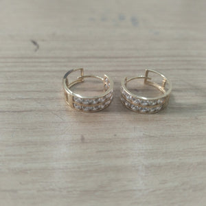 ARRACADAS PAR ORO 14 K 2.2 GRMS (SEMINUEVO)