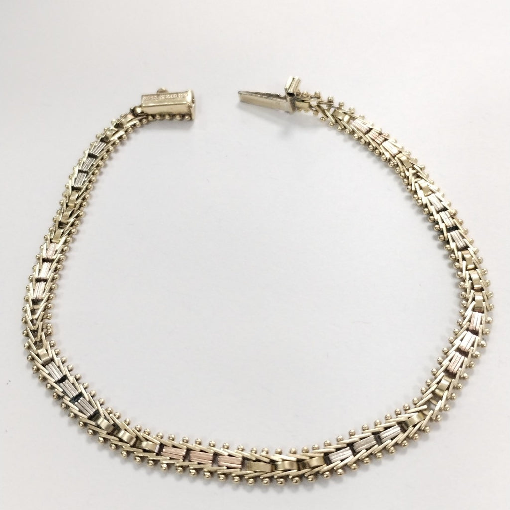 PULSERA ORO,ORO COMBINADO 10 K 5,80 GRMS (SEMINUEVO)