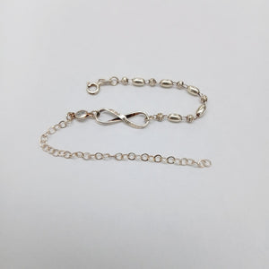 PULSERA TEJIDO ESPECIAL PLATA .925 18 CM 2.6 GR (NUEVO)
