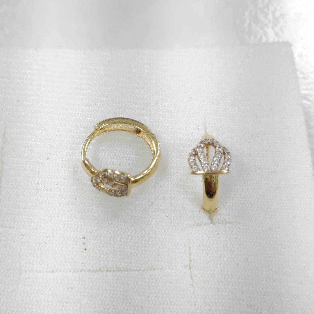ARETES PAR ORO 14 K 2,10 GRMS (SEMINUEVO)