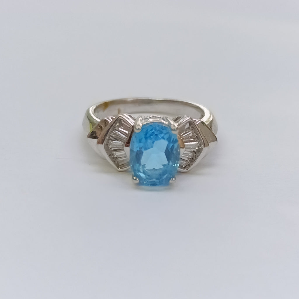ANILLITO ORO BLANCO 14 K 5.8 GRMS (SEMINUEVO)