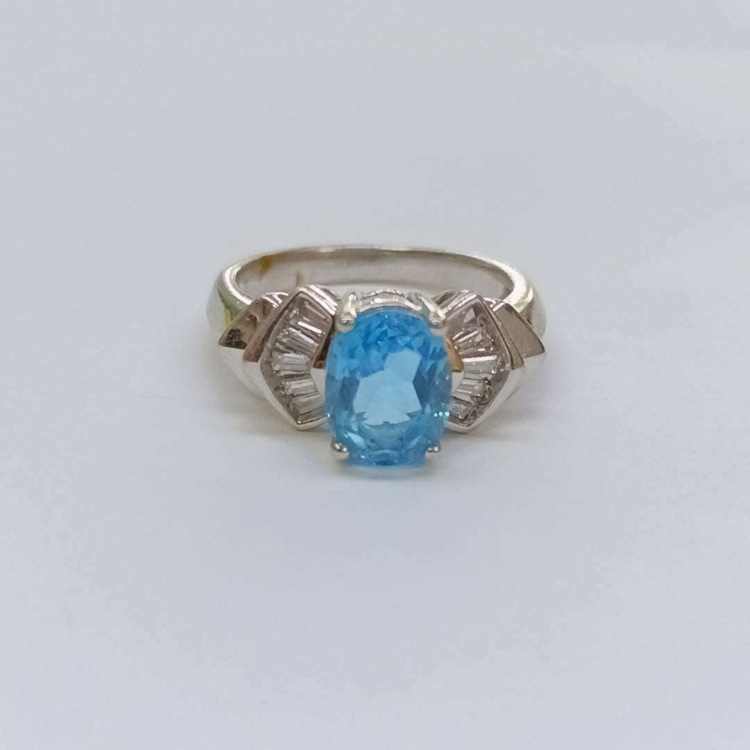 ANILLITO ORO BLANCO 14 K 5.8 GRMS (SEMINUEVO)