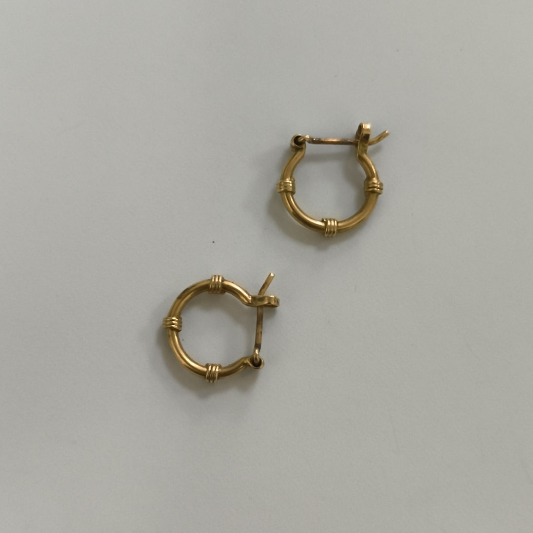 ARRACADAS PAR ORO 14 K 1,50 GRMS (SEMINUEVO)