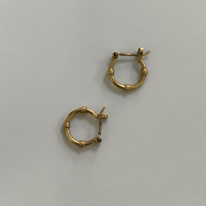 ARRACADAS PAR ORO 14 K 1,50 GRMS (SEMINUEVO)