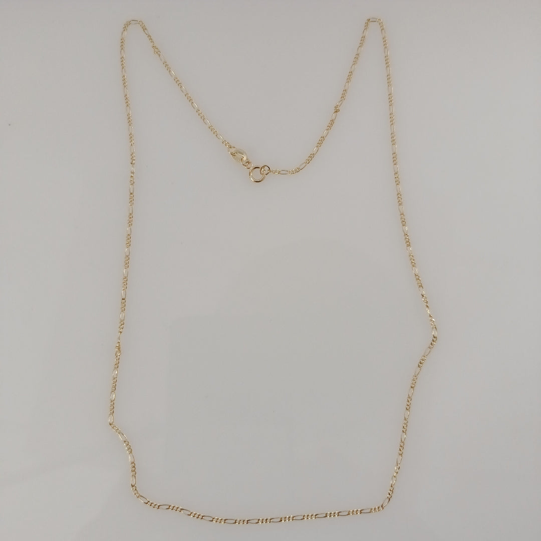 CADENAS TEJIDO 3X1 ORO 14K 55 CM 2.7 GR (NUEVO)