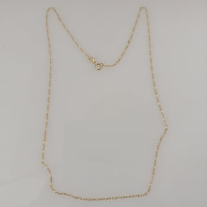 CADENAS TEJIDO 3X1 ORO 14K 55 CM 2.7 GR (NUEVO)