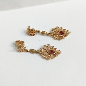 BROQUELES PAR ORO 14 K 2.9 GRMS (SEMINUEVO)