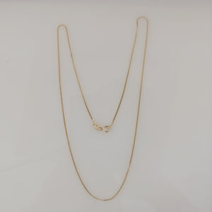 CADENAS TEJIDO BARBADA ORO 10K 55 CM 1.8 GR (NUEVO)