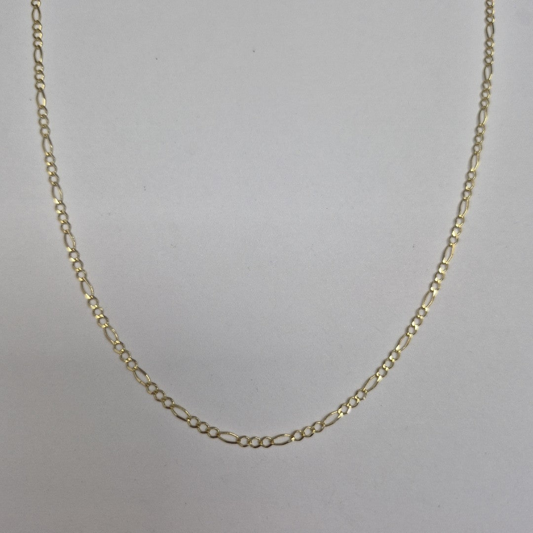CADENAS TEJIDO 3X1 ORO 10K 50 CM 2.8 GR (NUEVO)