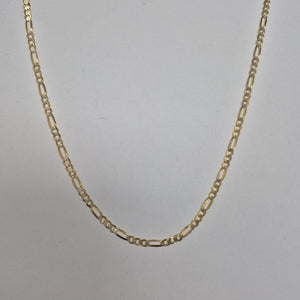 CADENAS TEJIDO 3X1 DIAMANTADO ORO 10K 50 CM 5.7 GR (NUEVO)