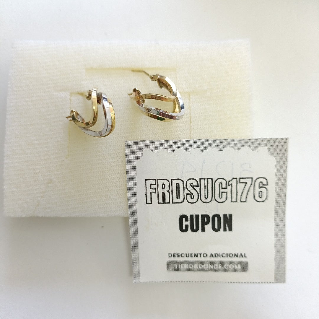 ARETES PAR ORO 10 K 2 GRMS (SEMINUEVO)