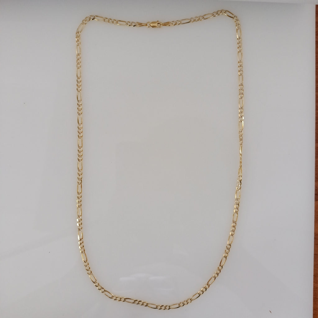 CADENAS 3X1 DIAMANTADA ORO 14K 55 CM 8.5 GR (NUEVO)