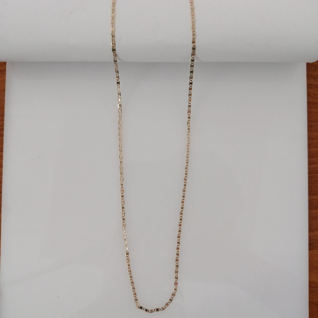 CADENAS TEJIDO GUCHI ORO 10K 60 CM 3.1 GR (NUEVO)