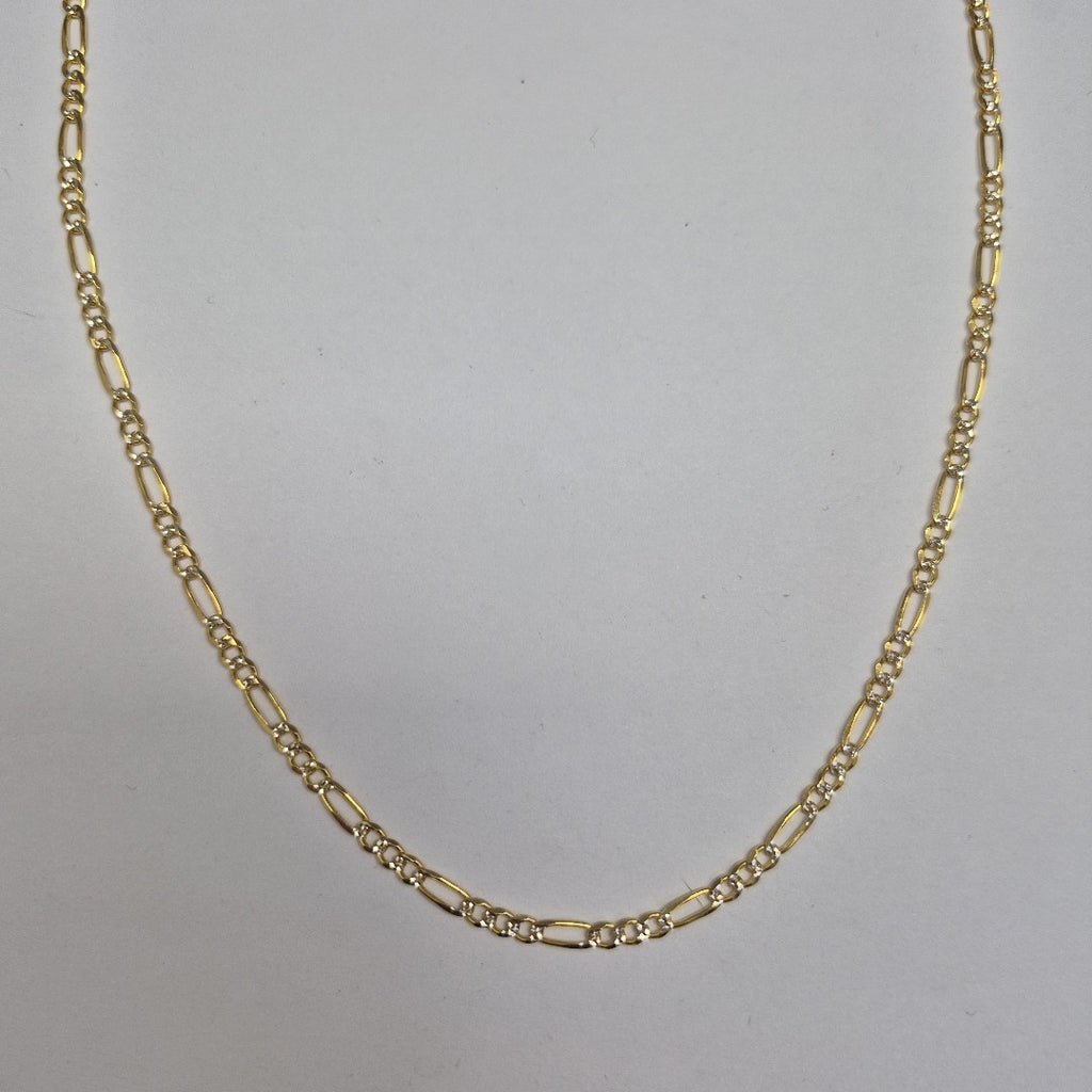 CADENAS 3X1 DIAMANTADA ORO 14K 55 CM 8.5 GR (NUEVO)