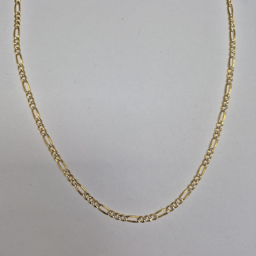 CADENAS 3X1 DIAMANTADA ORO 14K 55 CM 8.5 GR (NUEVO)