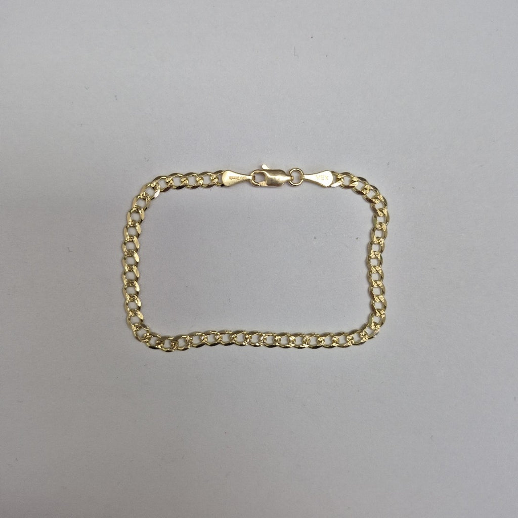 PULSERAS BARBADA ORO 14K 18 CM 4.6 GR (NUEVO)