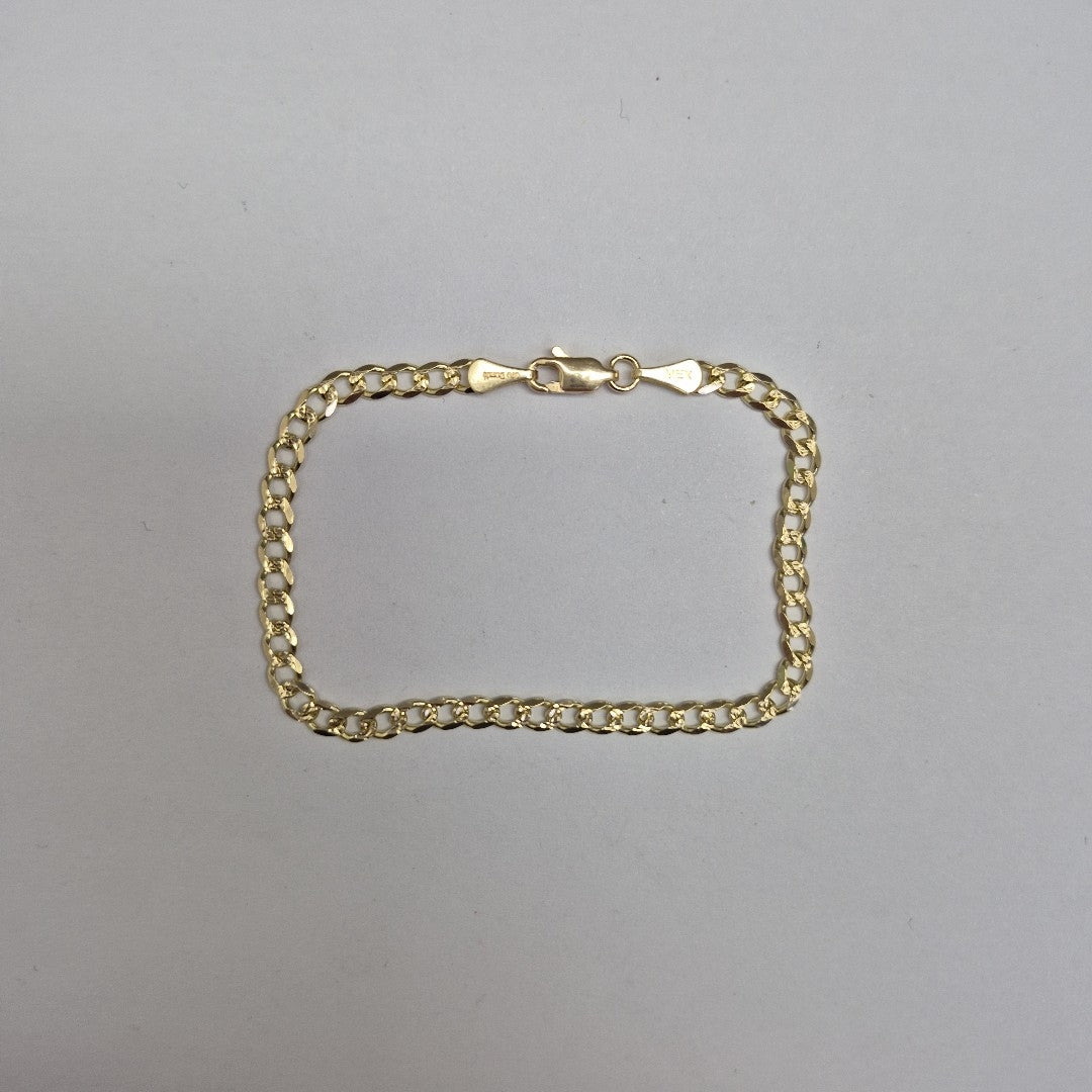 PULSERAS BARBADA ORO 14K 18 CM 4.6 GR (NUEVO)