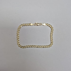 PULSERAS BARBADA ORO 14K 18 CM 4.6 GR (NUEVO)
