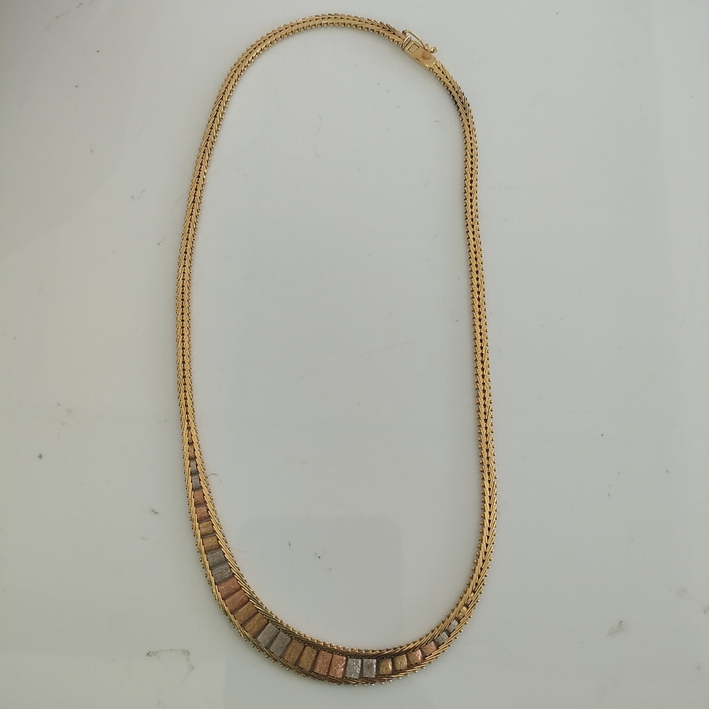 GARGANTILLA ORO, RODIADO 14 K 21.1 GRMS (SEMINUEVO)