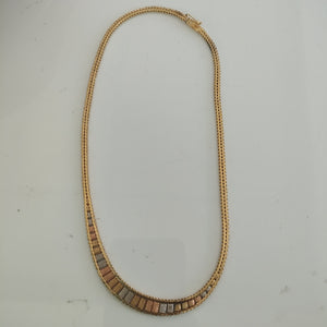 GARGANTILLA ORO, RODIADO 14 K 21.1 GRMS (SEMINUEVO)