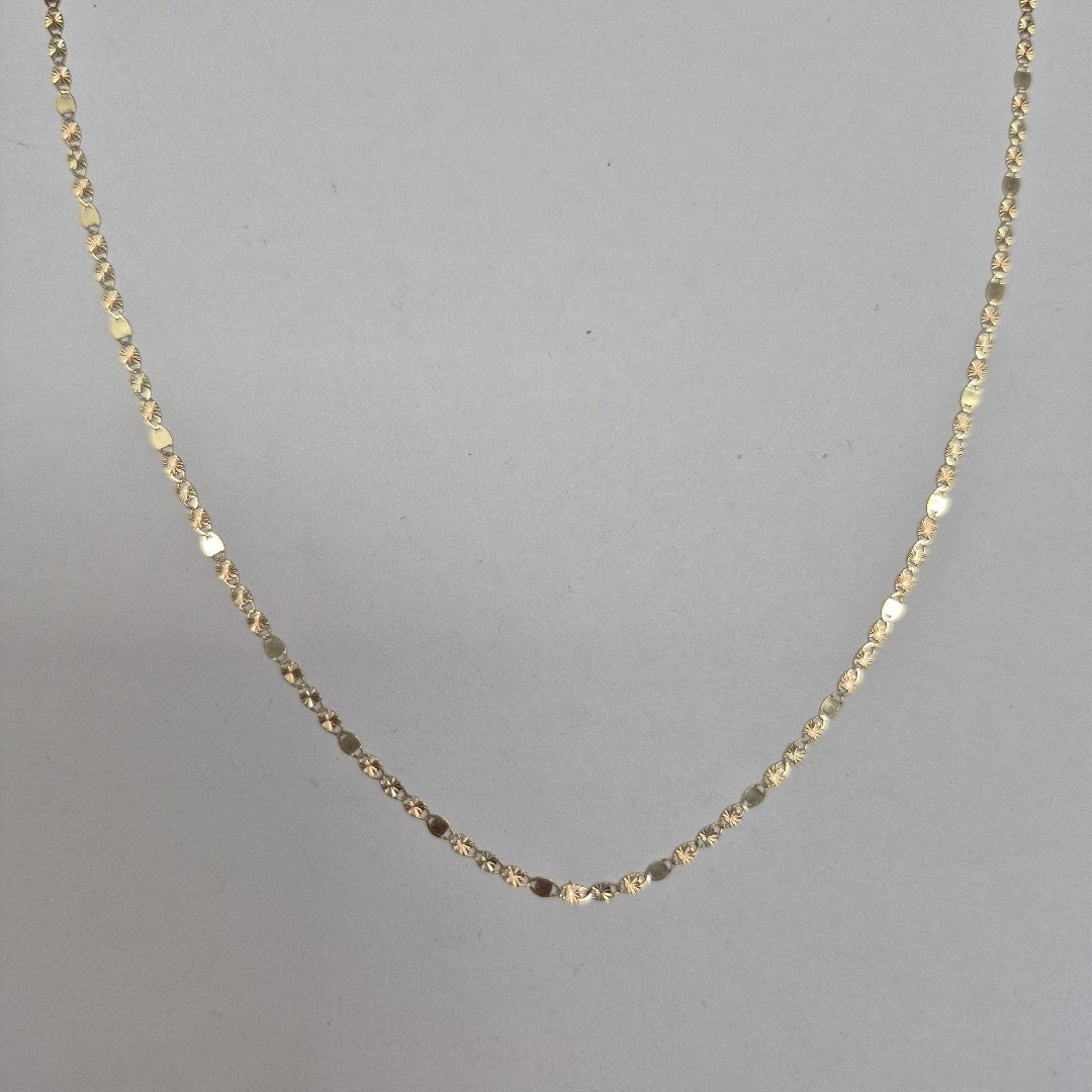 CADENAS TEJIDO GUCHI ORO 10K 55 CM 1.6 GR (NUEVO)