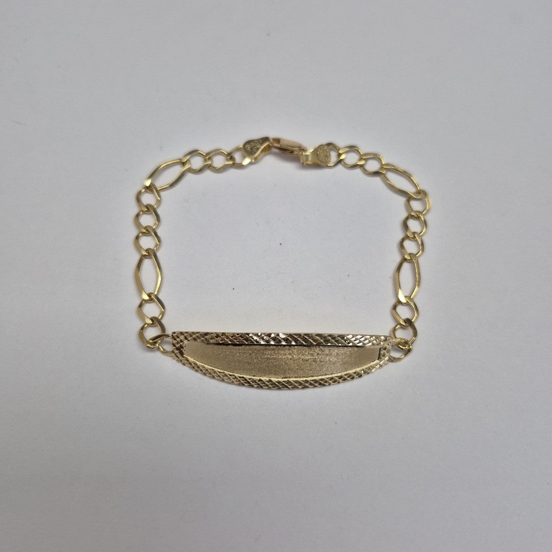 PULSERAS TEJIDO ESCLAVA 3X1 ORO 10K 21 CM 8.4 GR (NUEVO)