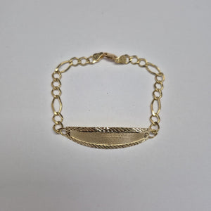 PULSERAS TEJIDO ESCLAVA 3X1 ORO 10K 21 CM 8.4 GR (NUEVO)