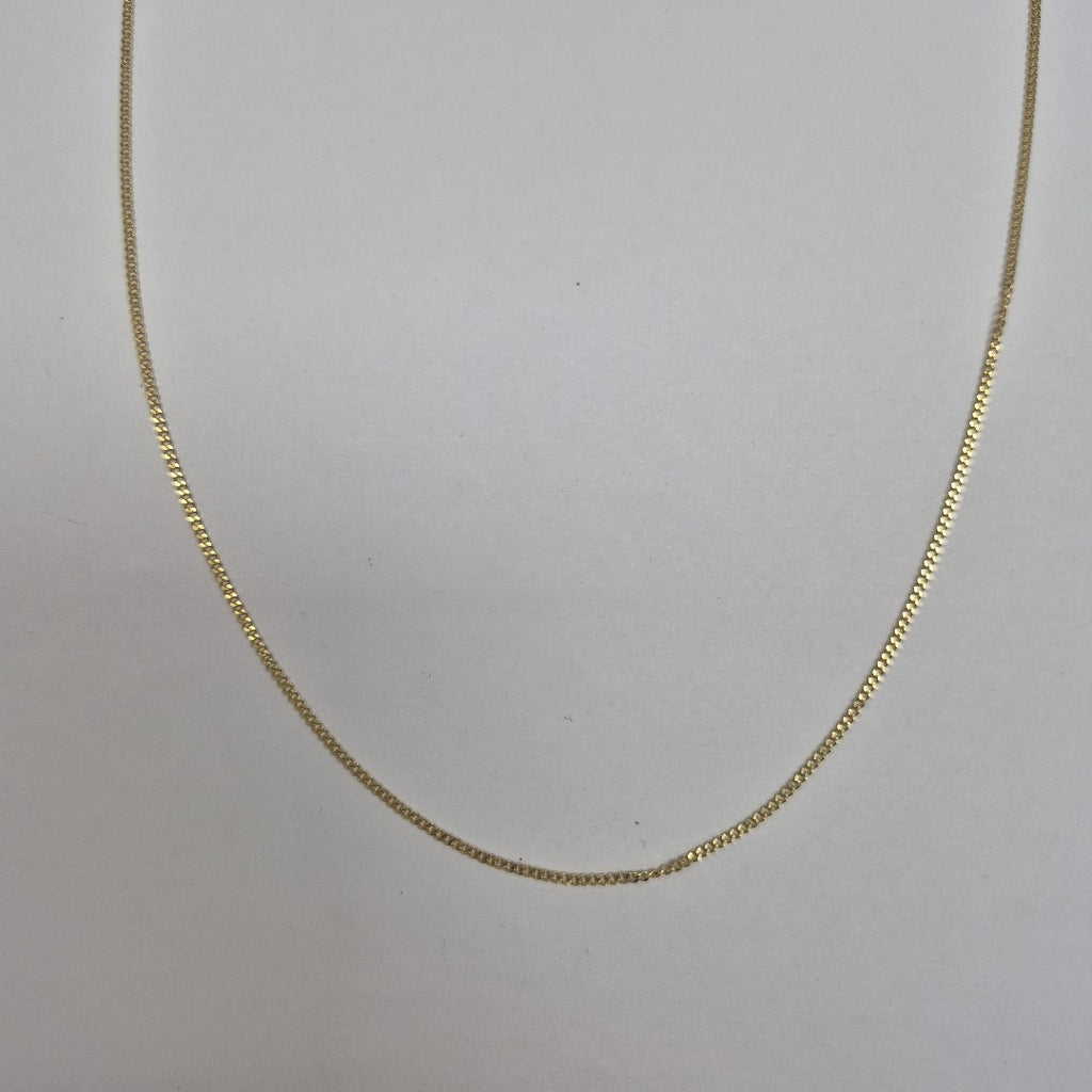 CADENAS TEJIDO BARBADA ORO 10K 55 CM 2.7 GR (NUEVO)