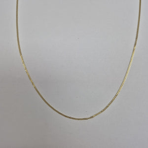 CADENAS TEJIDO BARBADA ORO 10K 55 CM 2.7 GR (NUEVO)