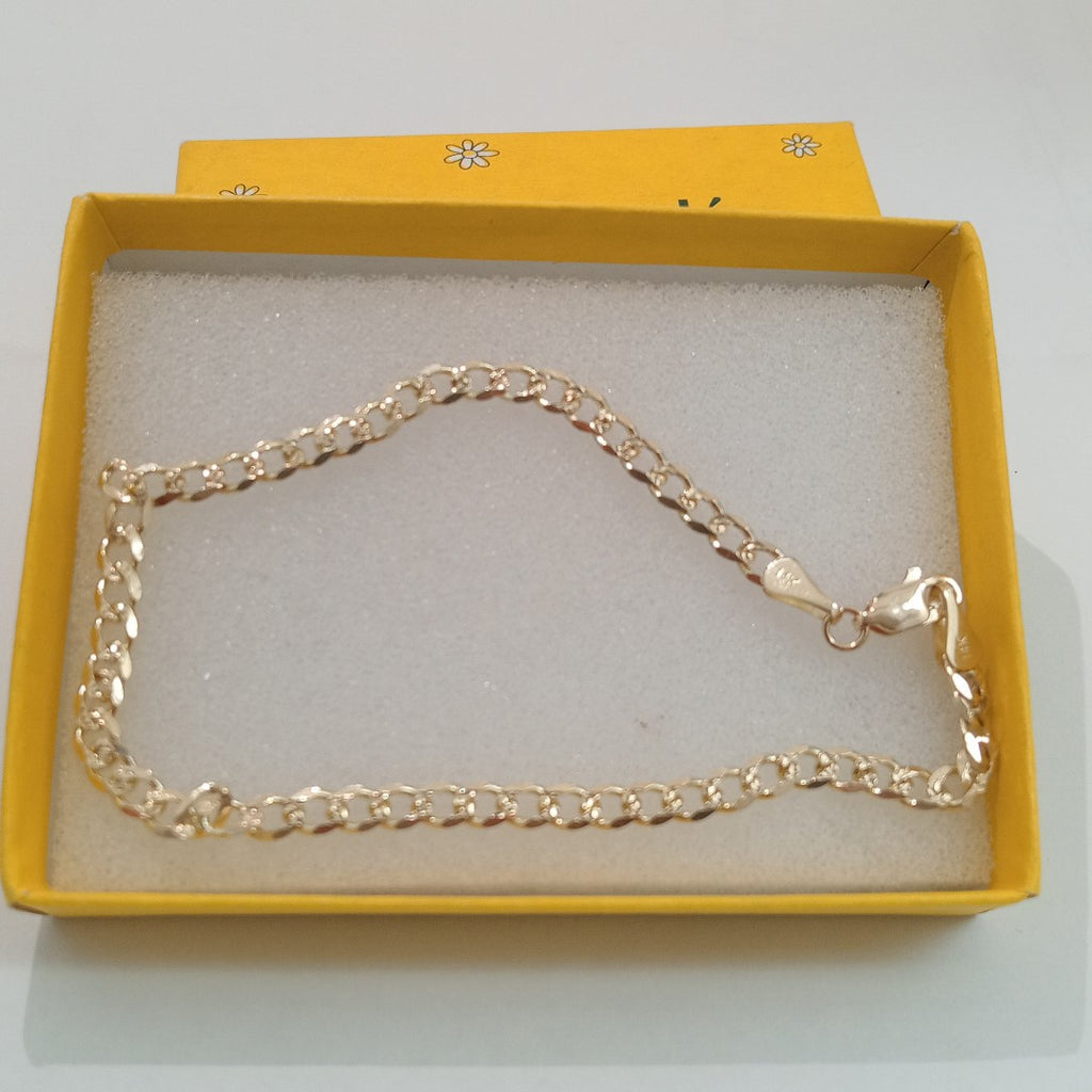 PULSERAS BARBADA ORO 14K 21 CM 5.3 GR (NUEVO)