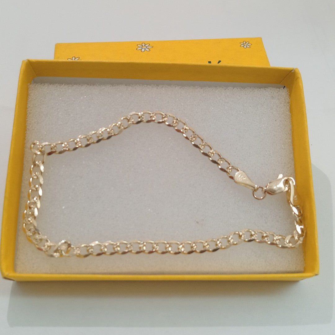 PULSERAS BARBADA ORO 14K 21 CM 5.3 GR (NUEVO)