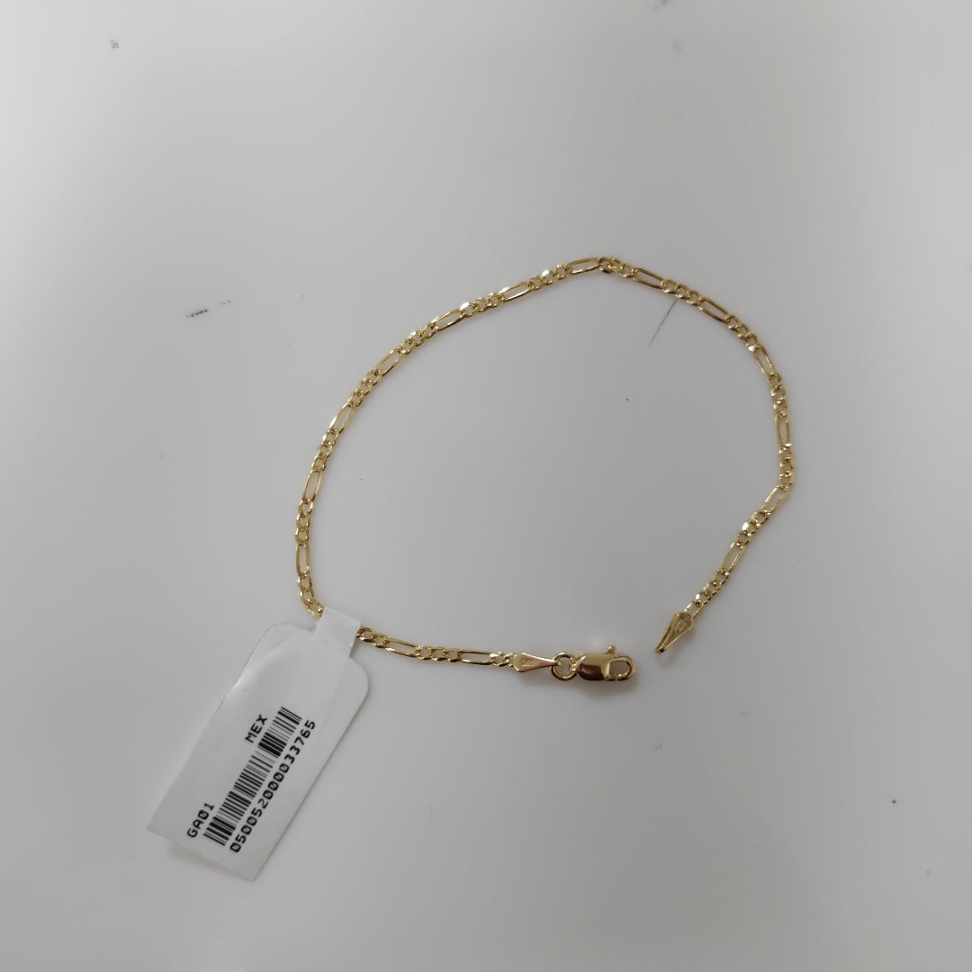 PULSERAS 3X1 ORO 14K 18 CM 1.6 GR (NUEVO)