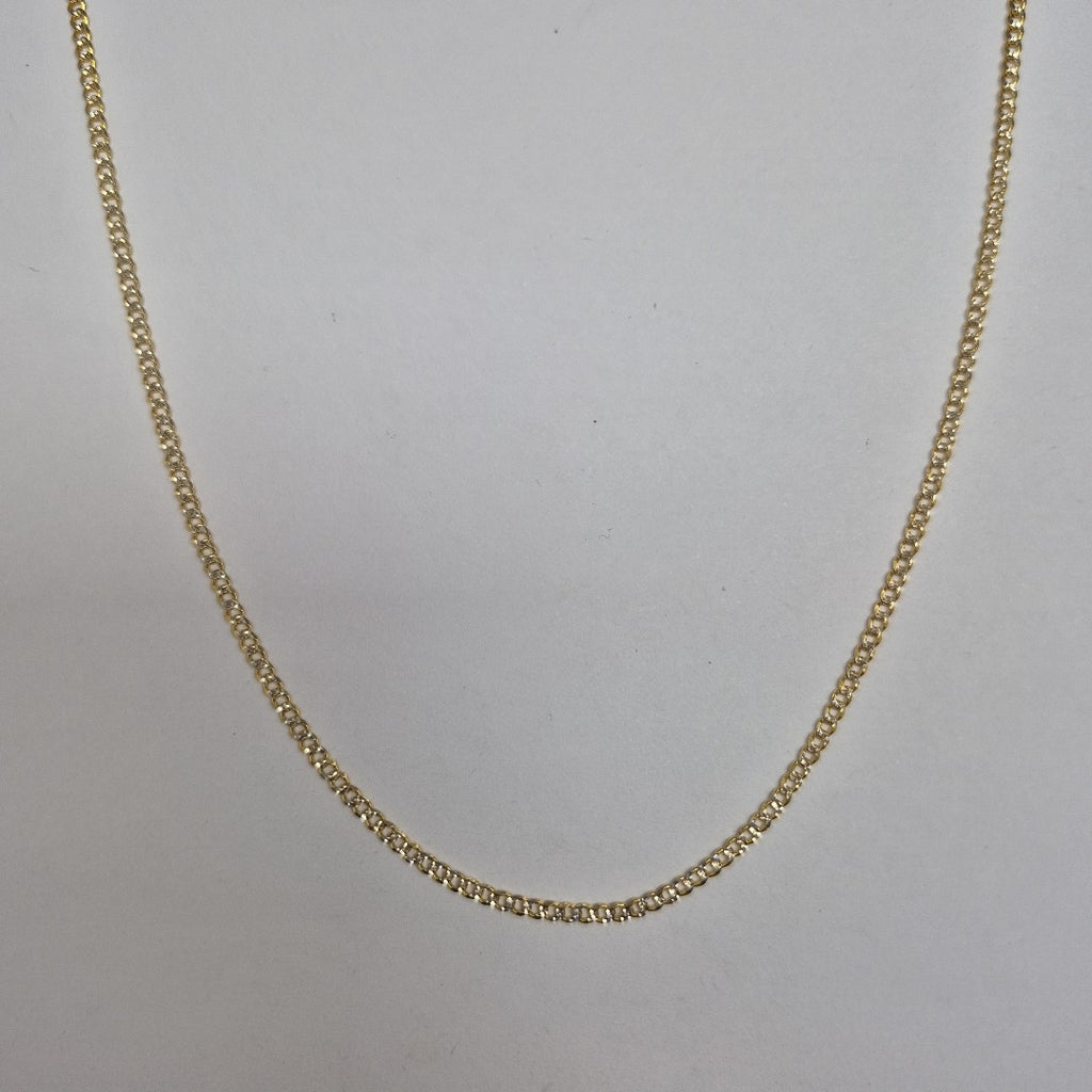 CADENAS BARBADA DIAMANTADA ORO 14K 60 CM 6.1 GR (NUEVO)