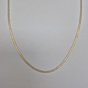 CADENAS TEJIDO GUCHI DIAMANTADO ORO 10K 55 CM 3.9 GR (NUEVO)
