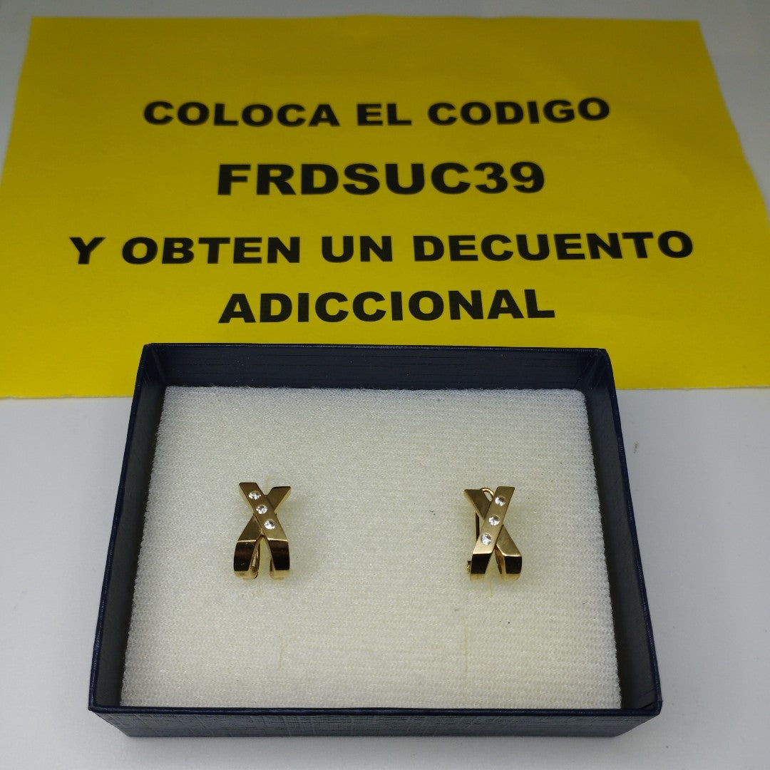 ARETES PAR ORO 14 K 3.6 GRMS (SEMINUEVO)