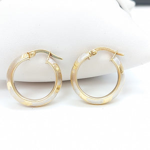 ARRACADAS PAR ORO, RODIADO 14 K 4.4 GRMS (SEMINUEVO)
