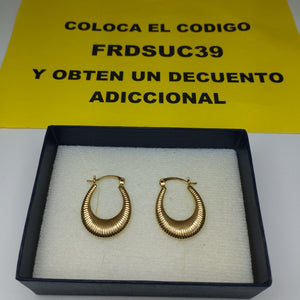 ARRACADAS PAR ORO 14 K 2 GRMS (SEMINUEVO)